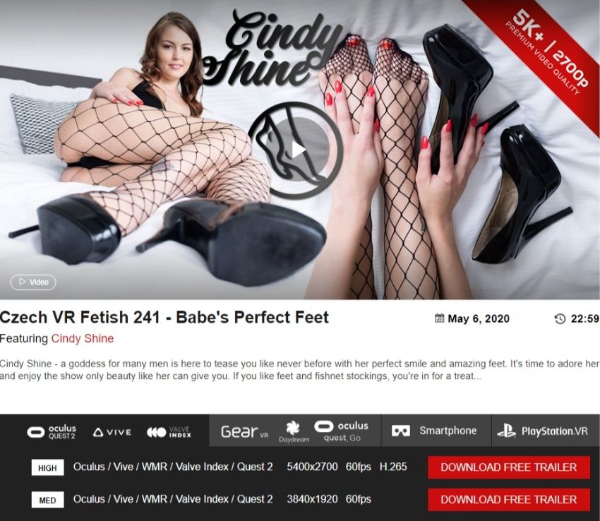 Babe's Perfect Feet【VRフェチ】Czech VR Fetish
